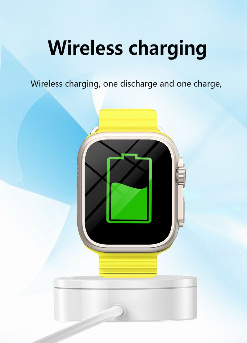 C8S Apple Ultra 1.96inch Wireless Charge Call Watch